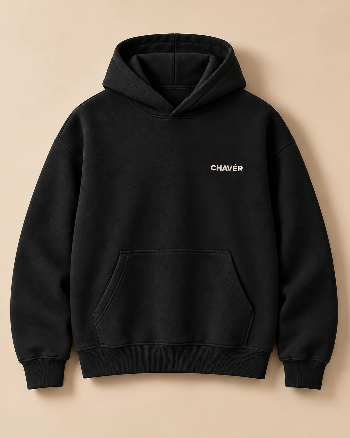 Signature Heavyweight Hoodie with embroidered CHAVÉR logo
