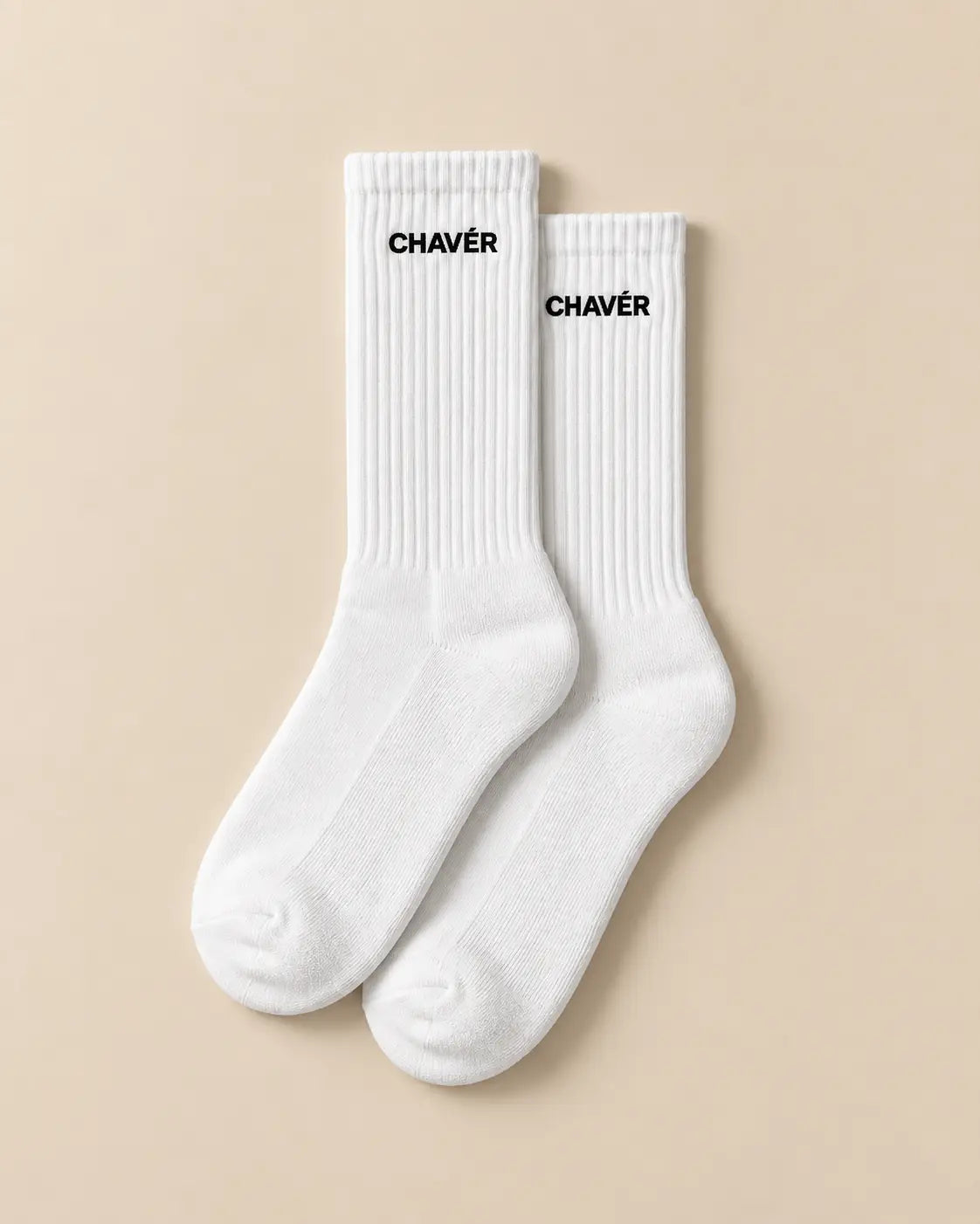 Premium Crew Socks with embroidered CHAVÉR logo