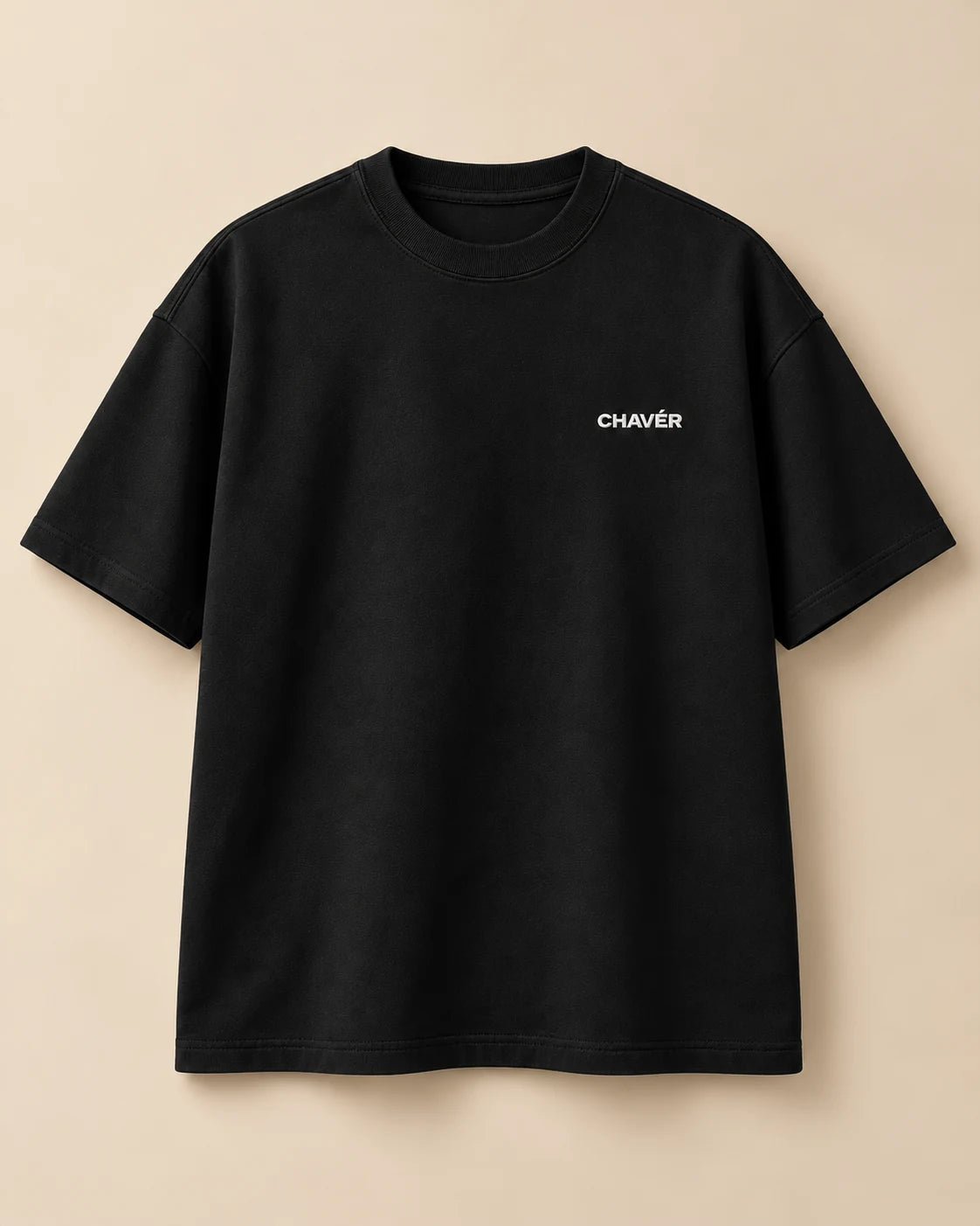 Signature Heavyweight T-Shirt with embroidered CHAVÉR logo